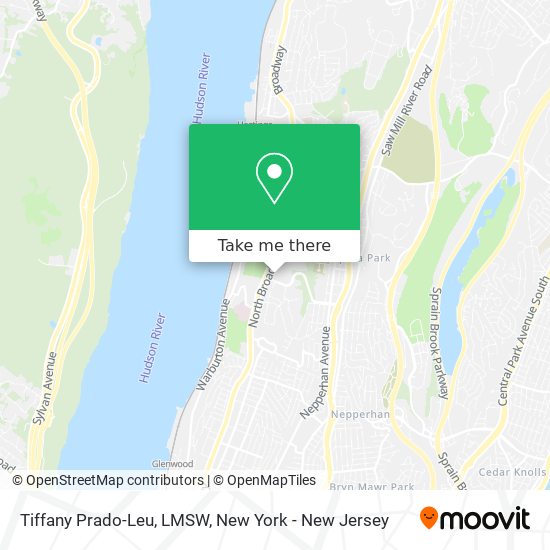 Mapa de Tiffany Prado-Leu, LMSW