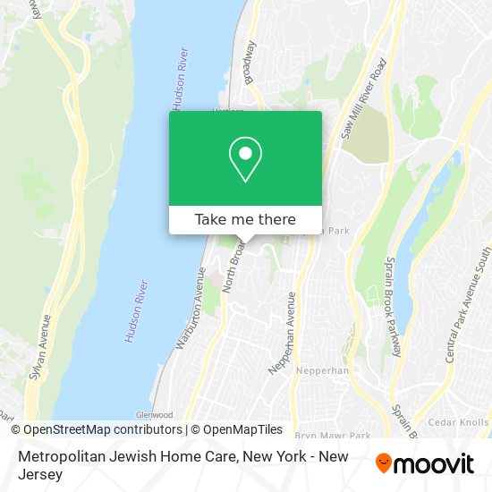 Mapa de Metropolitan Jewish Home Care