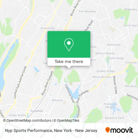 Nyp Sports Performance map