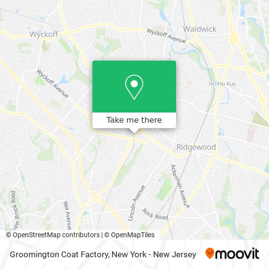 Groomington Coat Factory map