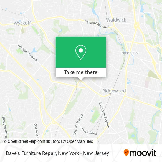 Dave's Furniture Repair map