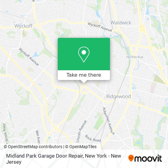 Midland Park Garage Door Repair map