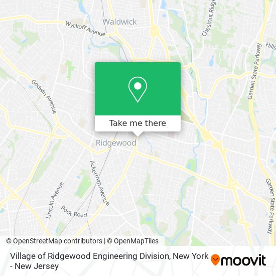 Mapa de Village of Ridgewood Engineering Division