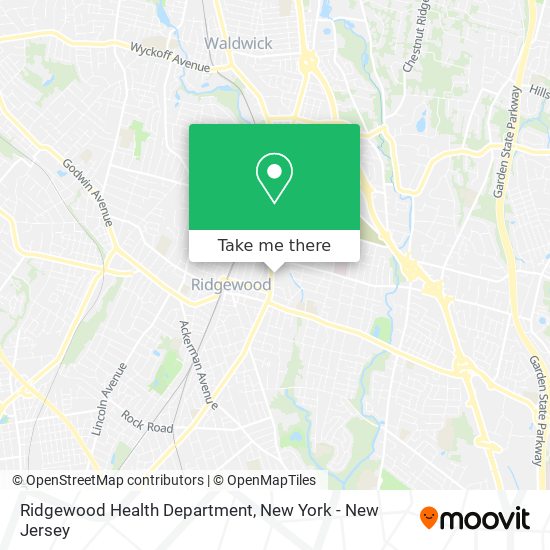 Ridgewood Health Department map