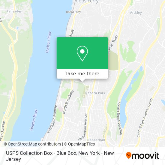 USPS Collection Box - Blue Box map