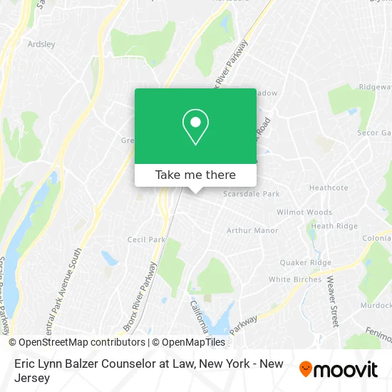 Eric Lynn Balzer Counselor at Law map