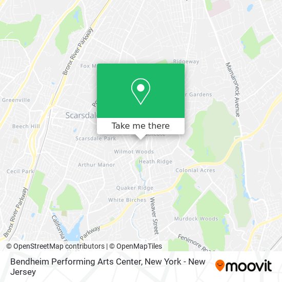 Mapa de Bendheim Performing Arts Center