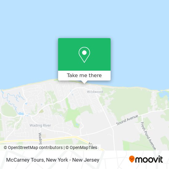 McCarney Tours map