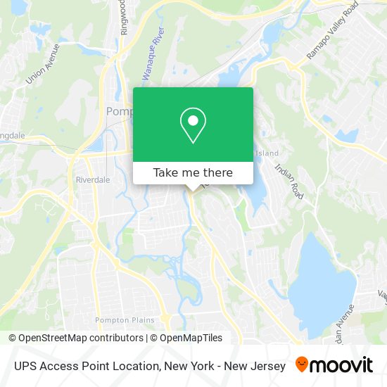 UPS Access Point Location map