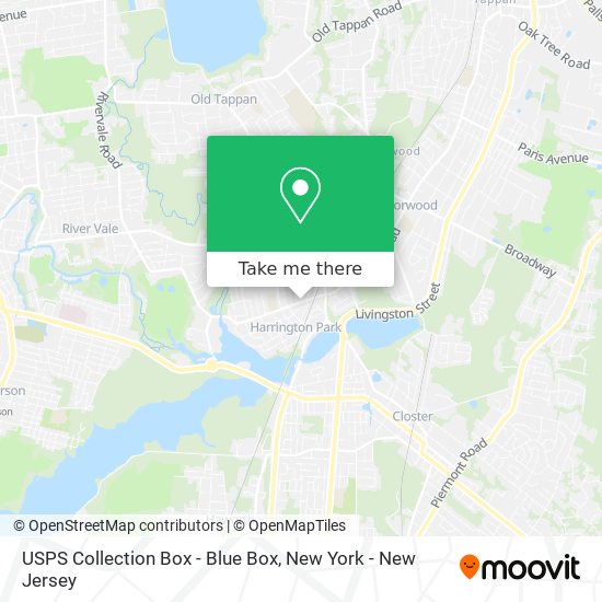 USPS Collection Box - Blue Box map