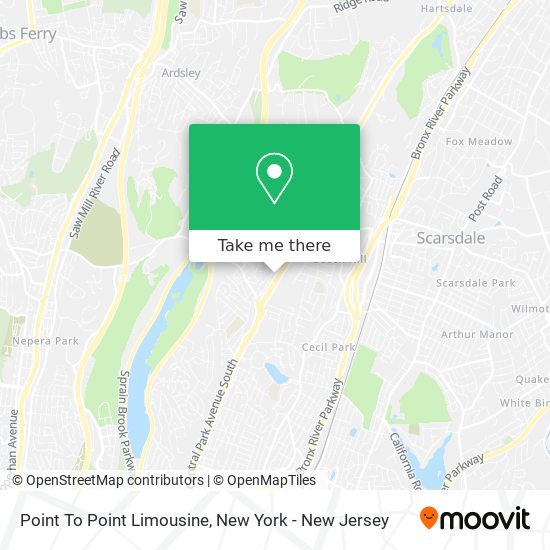 Point To Point Limousine map