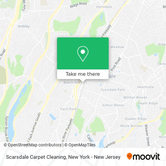 Scarsdale Carpet Cleaning map