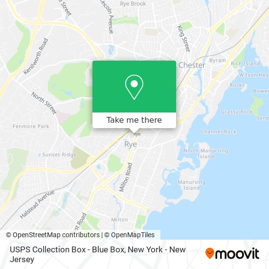 USPS Collection Box - Blue Box map