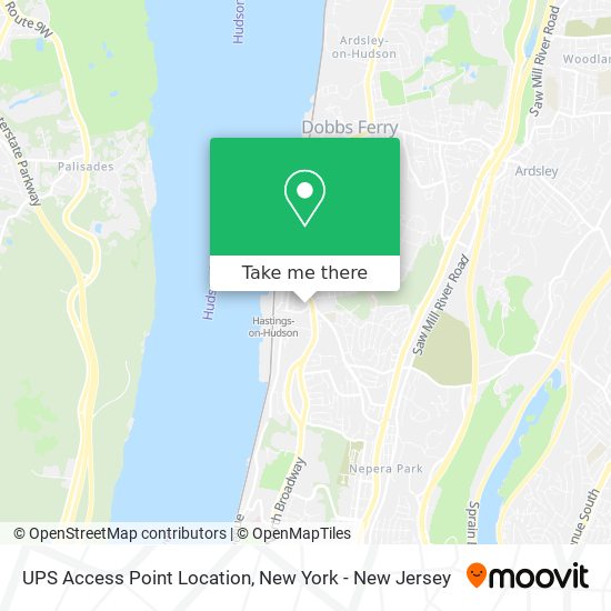 UPS Access Point Location map