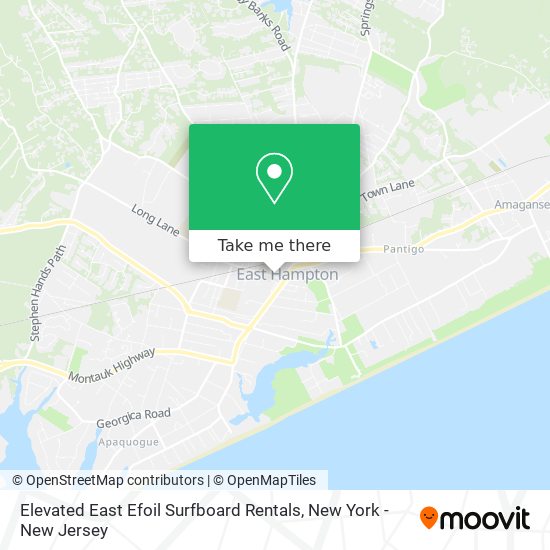 Mapa de Elevated East Efoil Surfboard Rentals