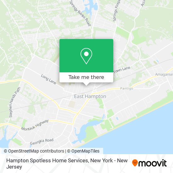 Hampton Spotless Home Services map