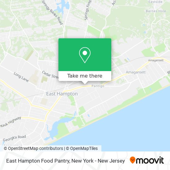 East Hampton Food Pantry map