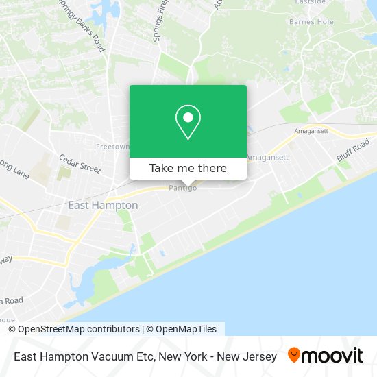Mapa de East Hampton Vacuum Etc