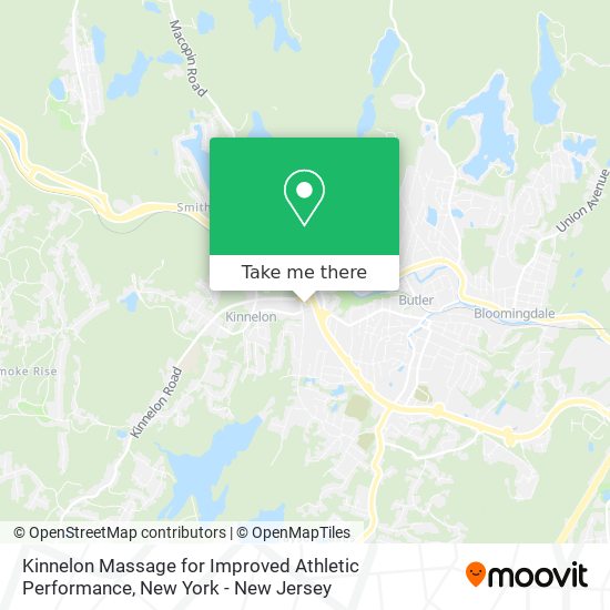 Kinnelon Massage for Improved Athletic Performance map