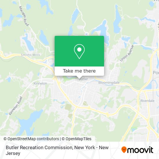Butler Recreation Commission map