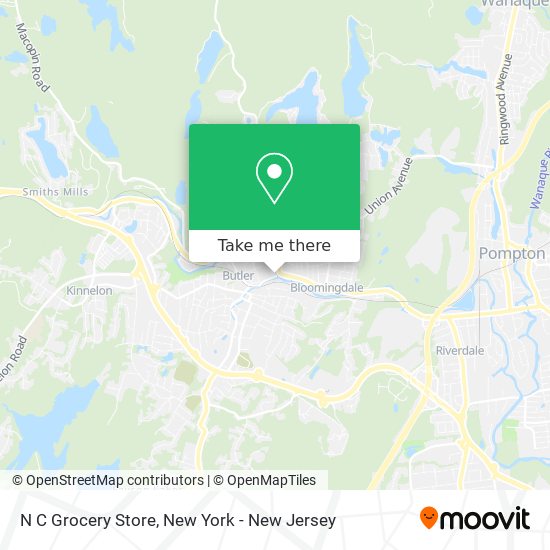 N C Grocery Store map