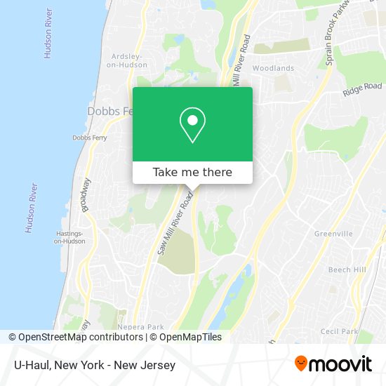 U-Haul map