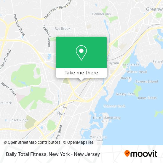 Bally Total Fitness map