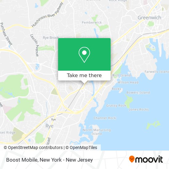 Mapa de Boost Mobile