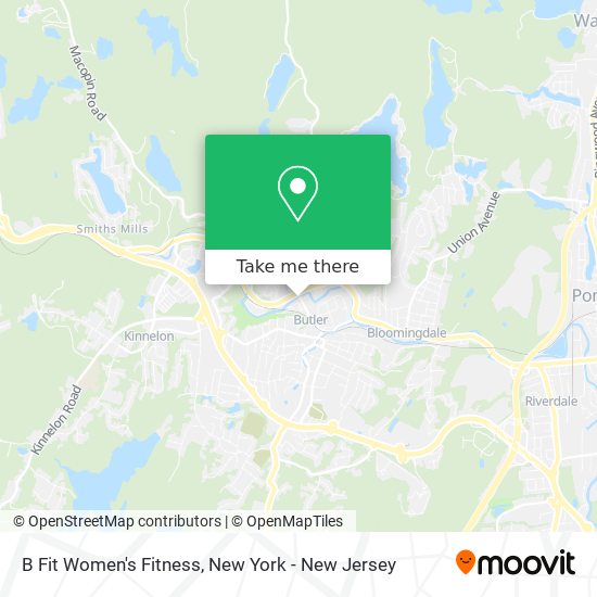 B Fit Women's Fitness map