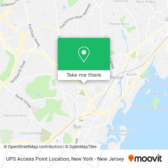 UPS Access Point Location map