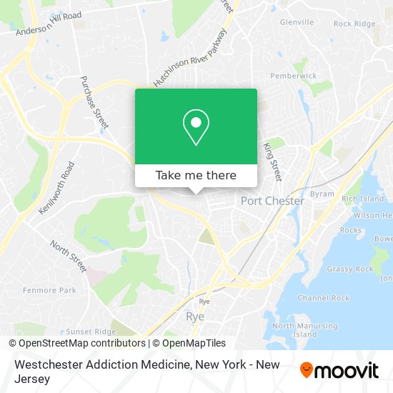 Westchester Addiction Medicine map