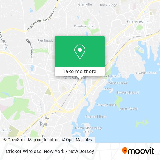 Mapa de Cricket Wireless