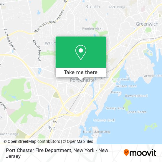 Port Chester Fire Department map