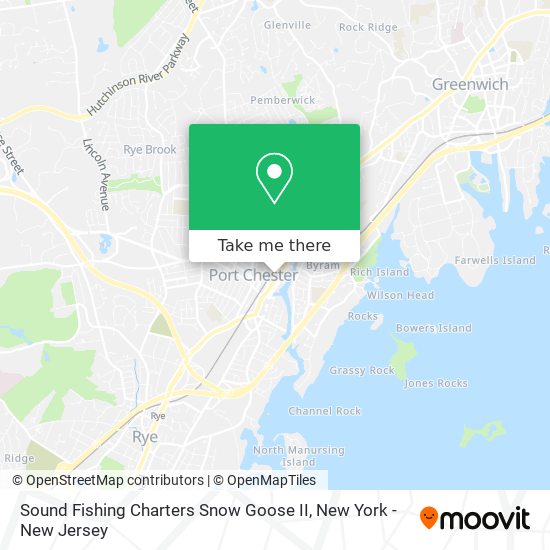 Sound Fishing Charters Snow Goose II map
