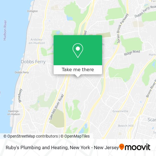 Ruby's Plumbing and Heating map