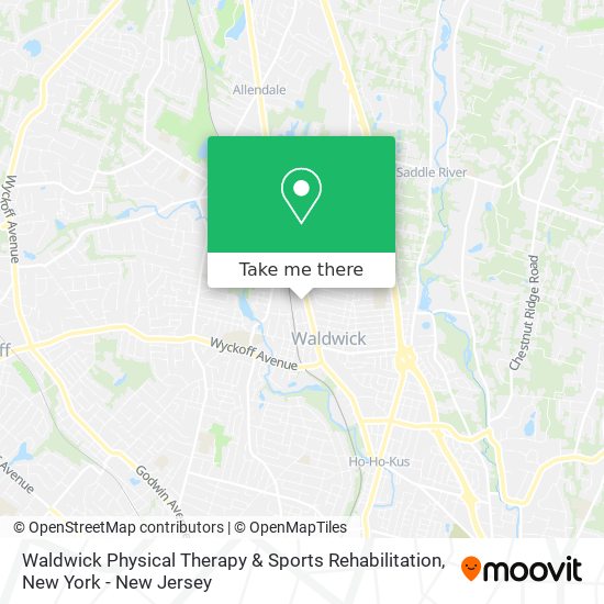 Waldwick Physical Therapy & Sports Rehabilitation map