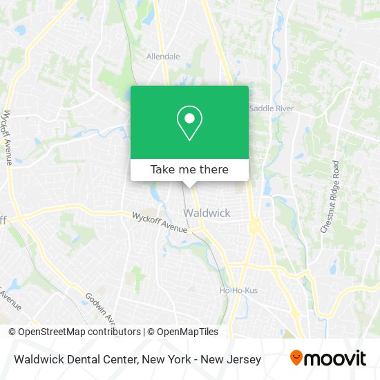 Mapa de Waldwick Dental Center