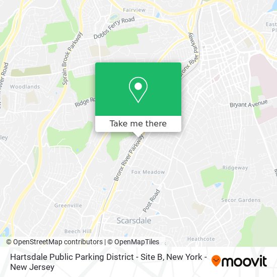 Mapa de Hartsdale Public Parking District - Site B