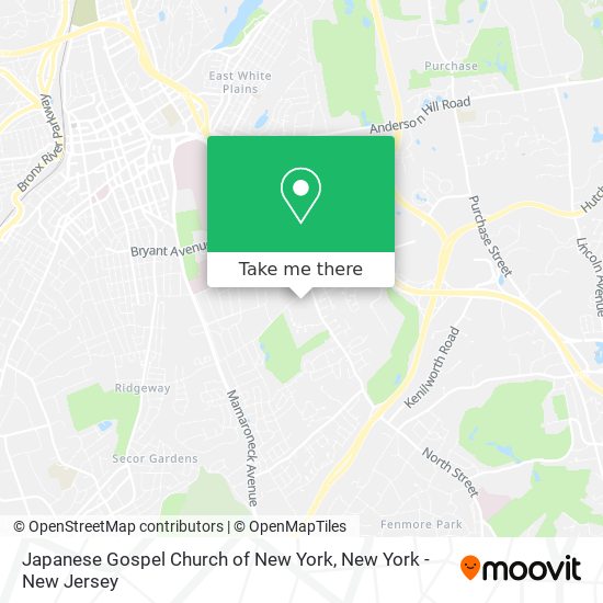 Mapa de Japanese Gospel Church of New York