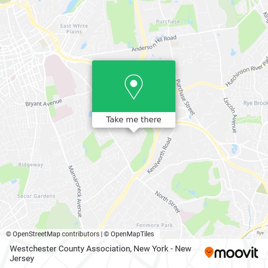 Mapa de Westchester County Association