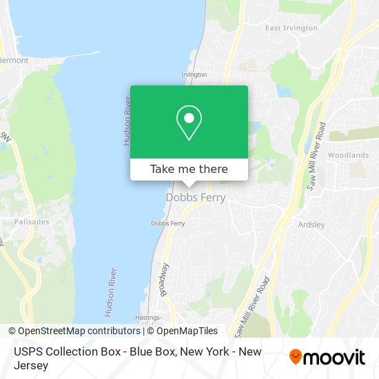 USPS Collection Box - Blue Box map