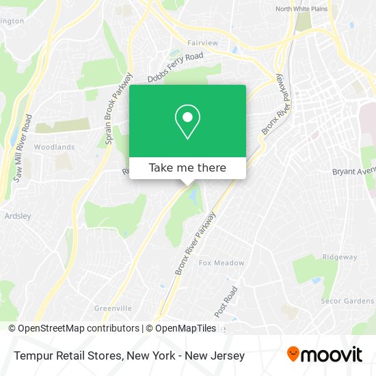 Mapa de Tempur Retail Stores