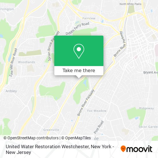 United Water Restoration Westchester map