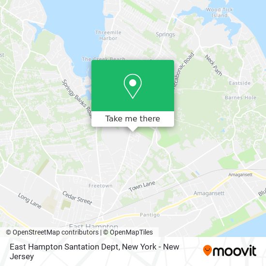 East Hampton Santation Dept map