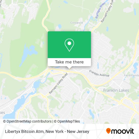 Mapa de Libertyx Bitcoin Atm