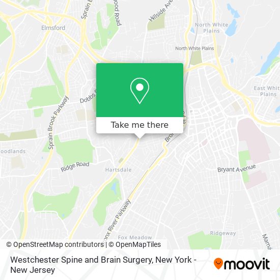 Mapa de Westchester Spine and Brain Surgery