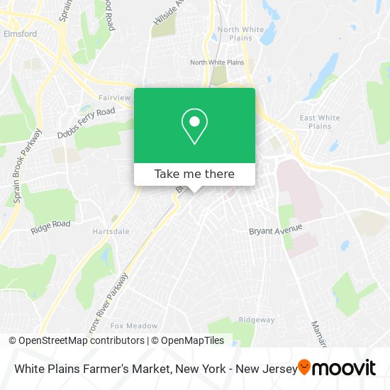 Mapa de White Plains Farmer's Market