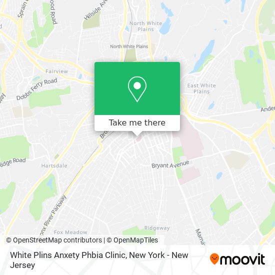 White Plins Anxety Phbia Clinic map