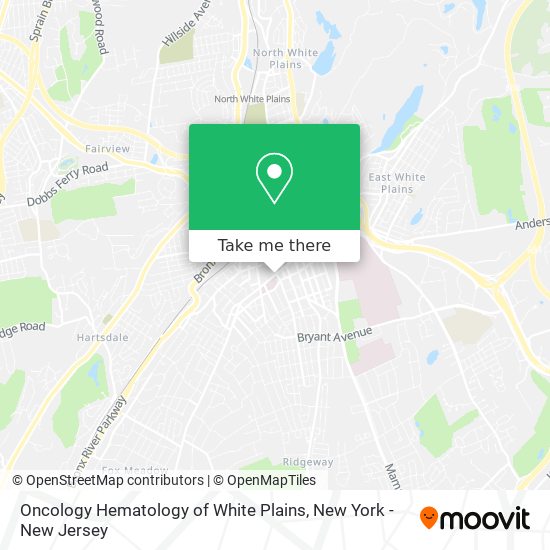 Oncology Hematology of White Plains map