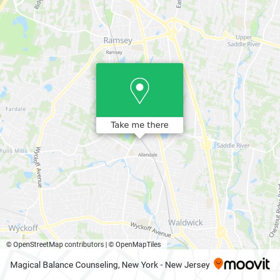 Magical Balance Counseling map